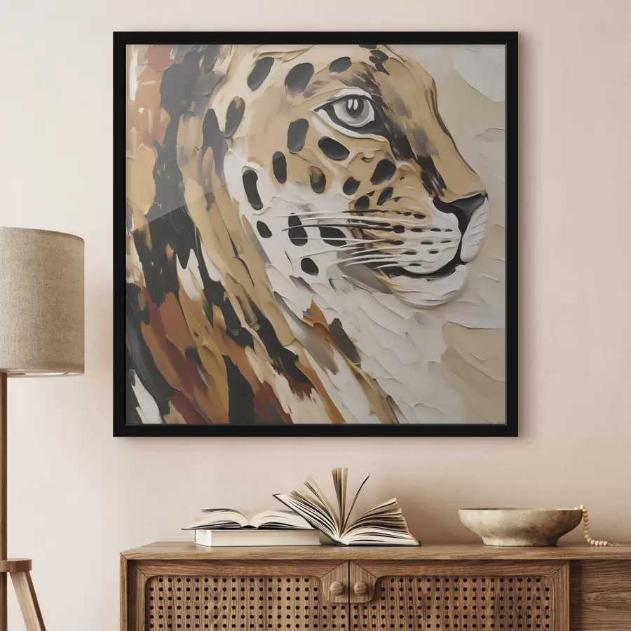 carta da parati Leopardo astratto, imitazione di un dipinto nr. f49751