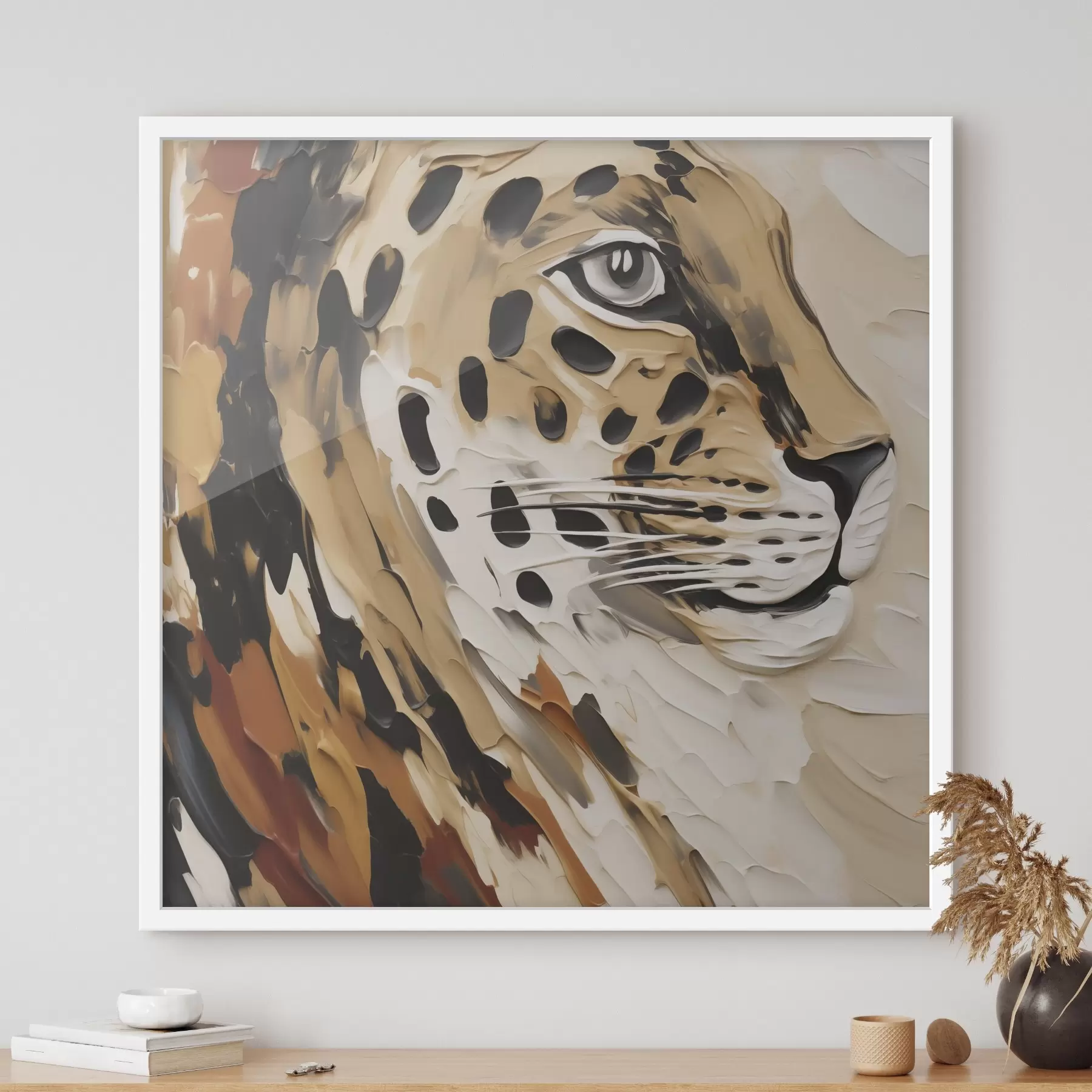 carta da parati Leopardo astratto, imitazione di un dipinto nr. f49751