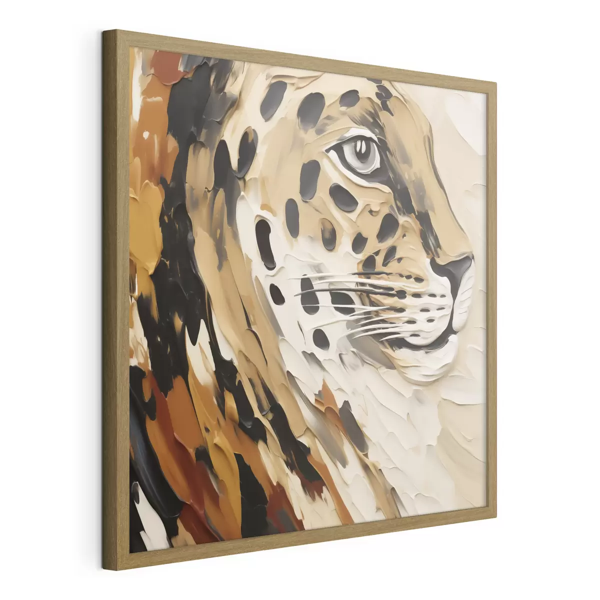 Poster Leopardo astratto, imitazione di un dipinto f49751