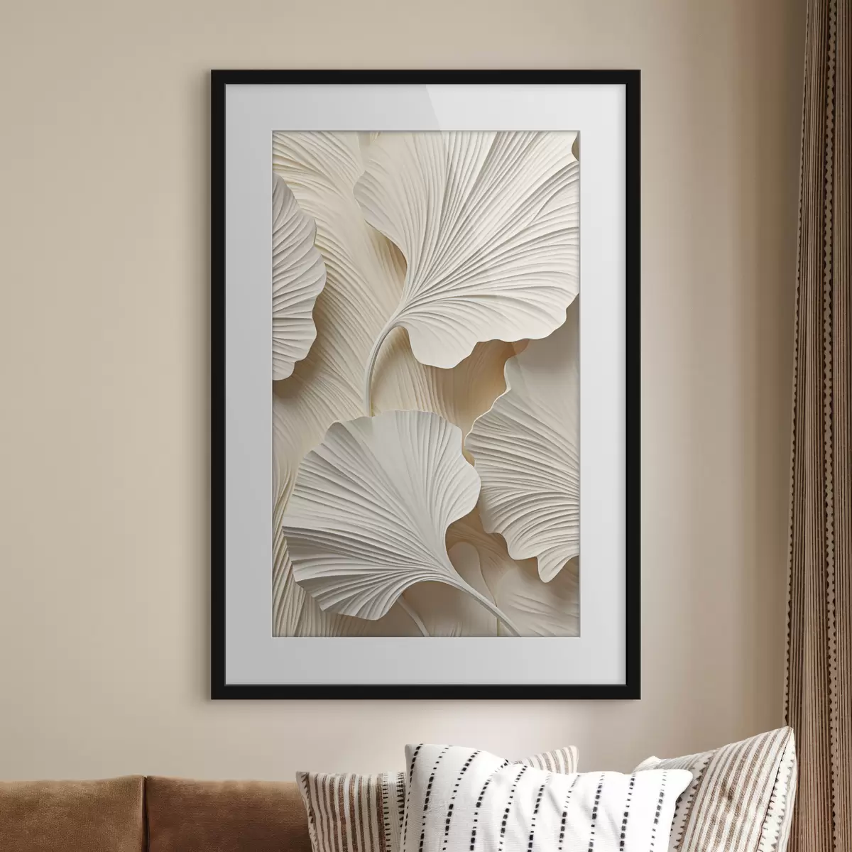 Poster Motivo floreale astratto, illustrazione in stile piatto f49754