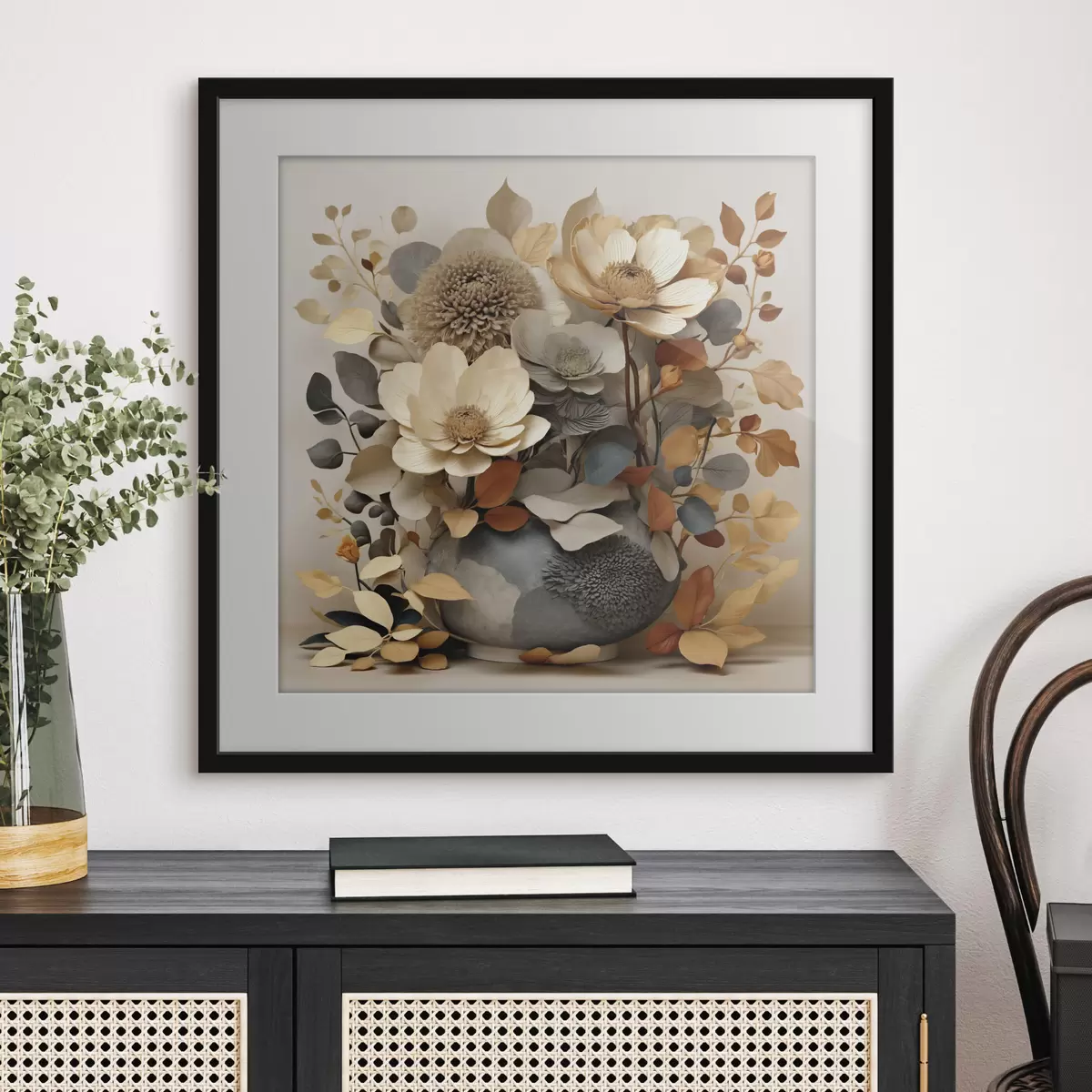 Poster Composizione floreale in un vaso decorativo f49362