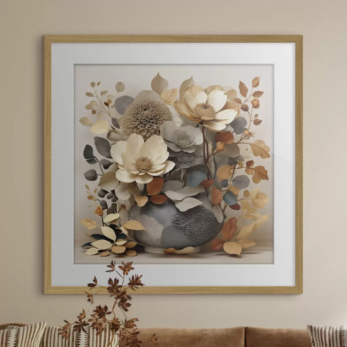 Poster Composizione floreale in un vaso decorativo f49362