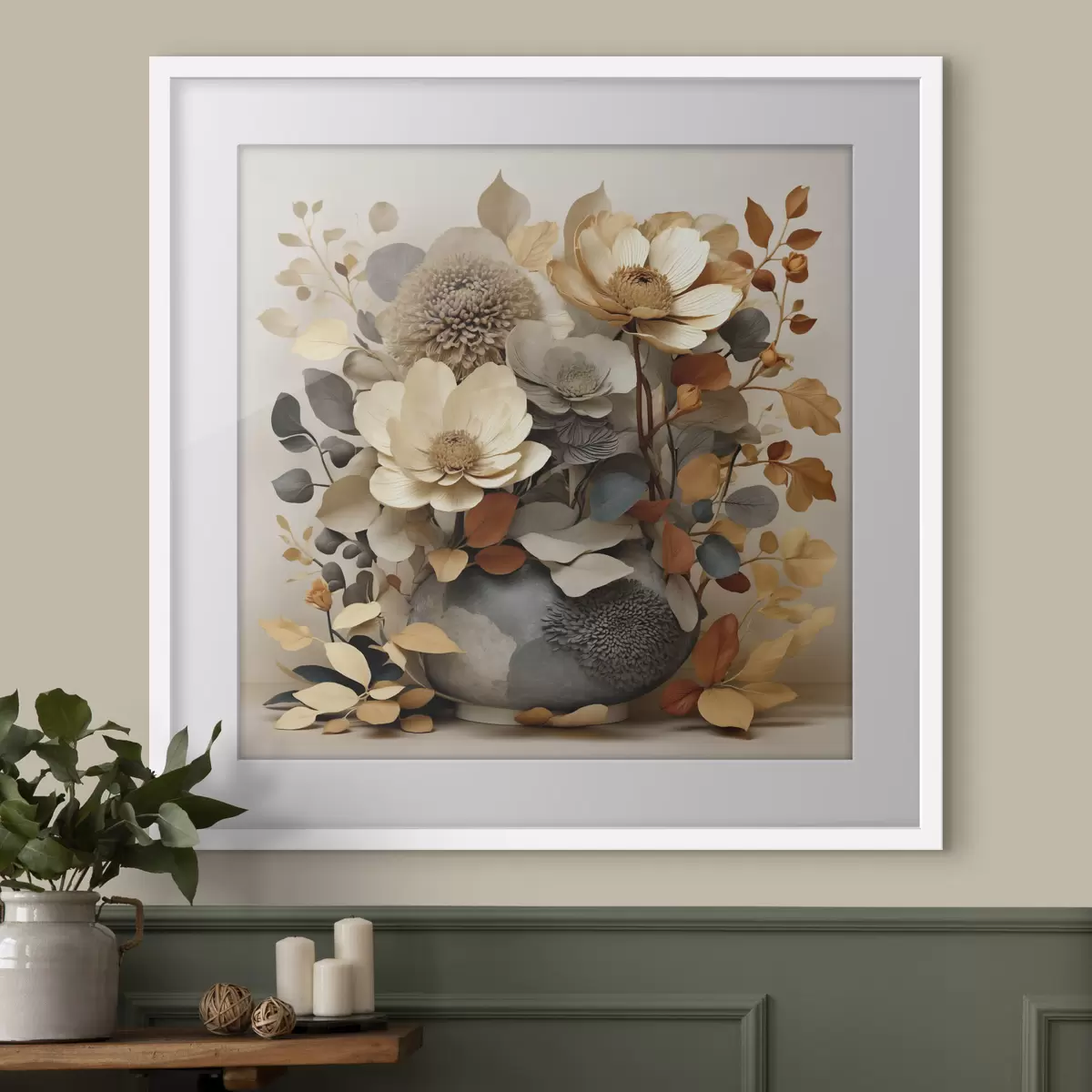 Poster Composizione floreale in un vaso decorativo f49362