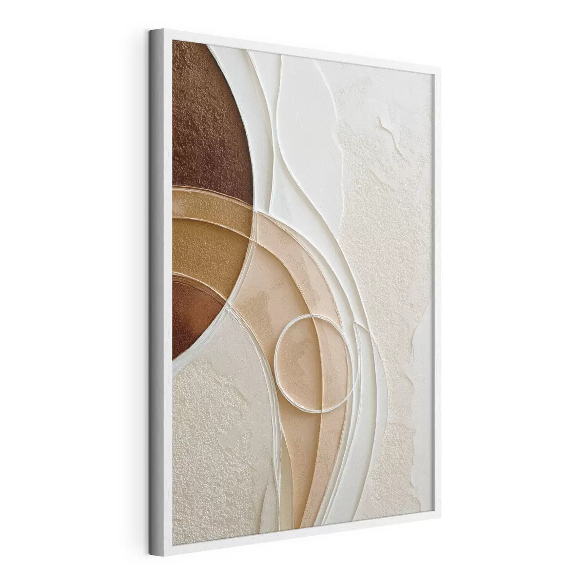 Poster Composizione astratta con archi e cerchi sinuosi f49679