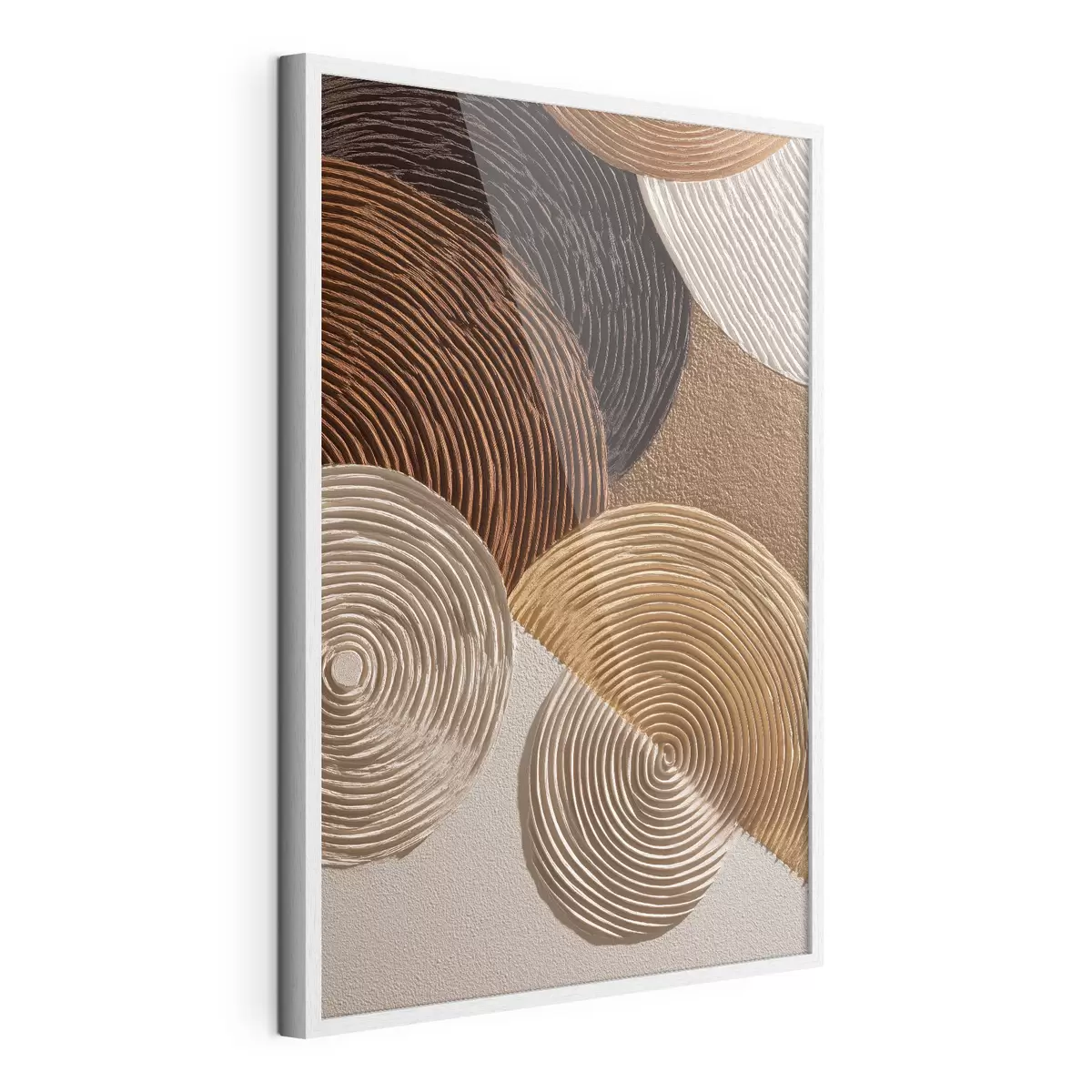 Poster Rilievo geometrico con cerchi concentrici f49684