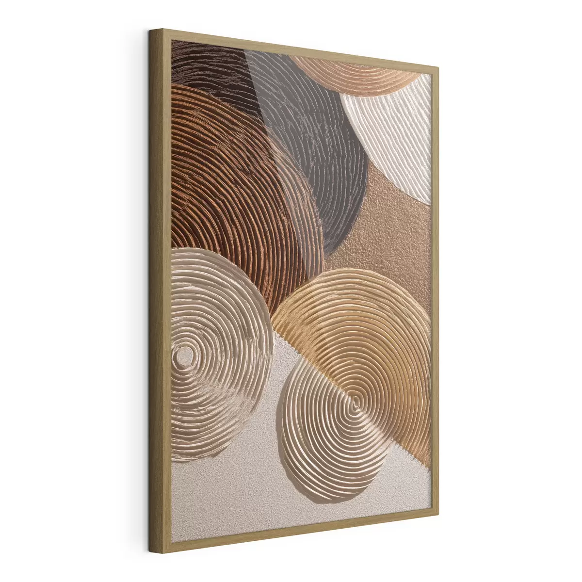 Poster Rilievo geometrico con cerchi concentrici f49684