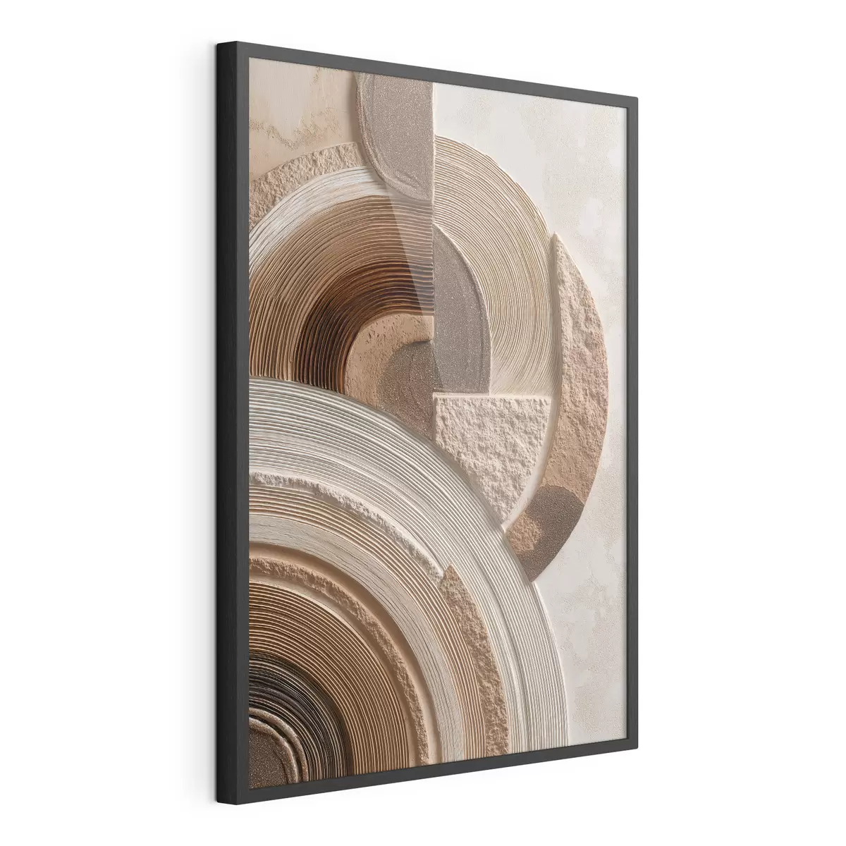 Poster Cerchi astratti con texture diverse f49685