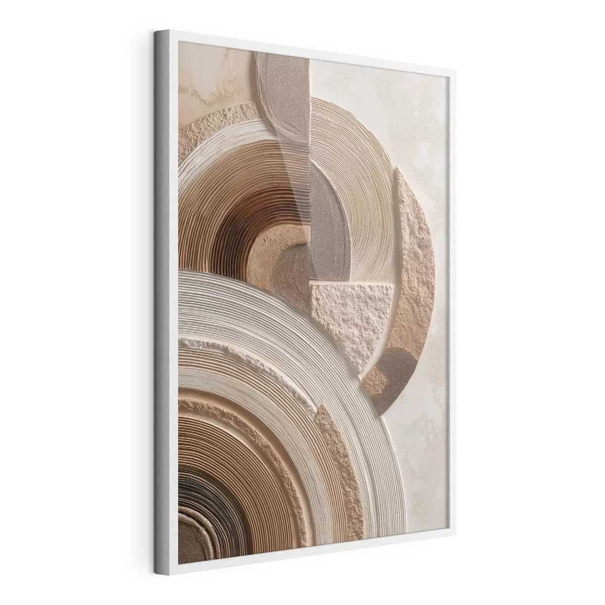 Poster Cerchi astratti con texture diverse f49685
