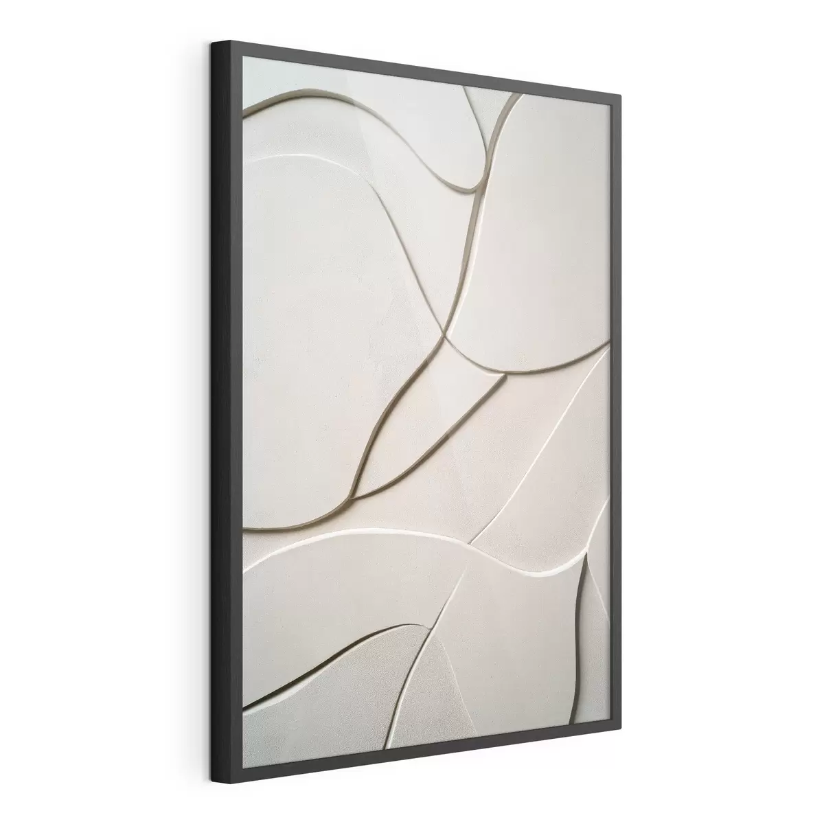 Poster Rilievo astratto con linee leggere e morbide f49689