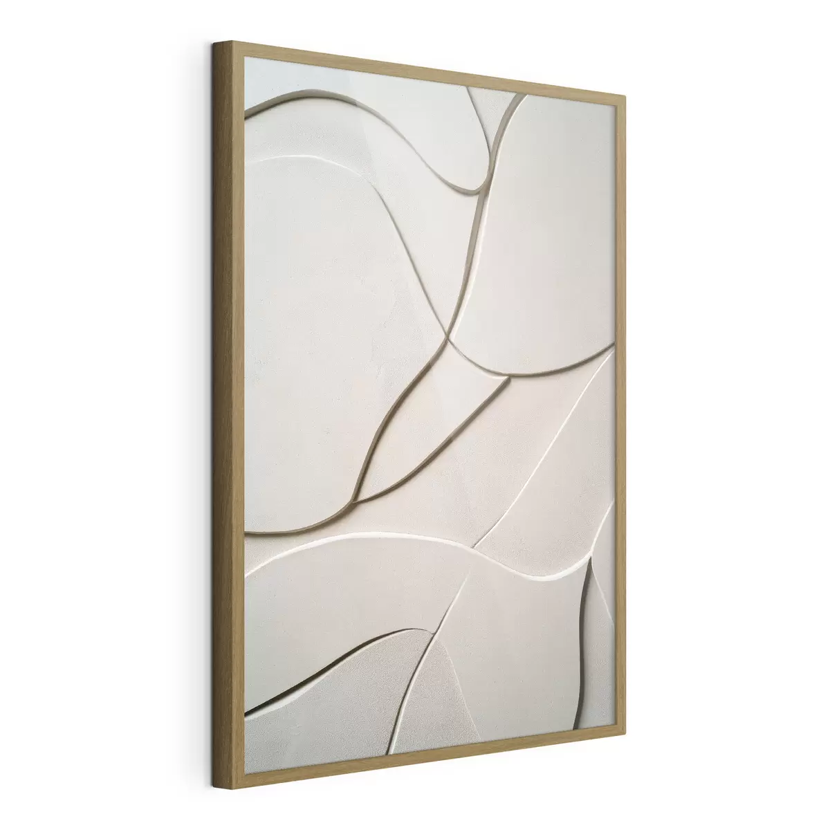 Poster Rilievo astratto con linee leggere e morbide f49689