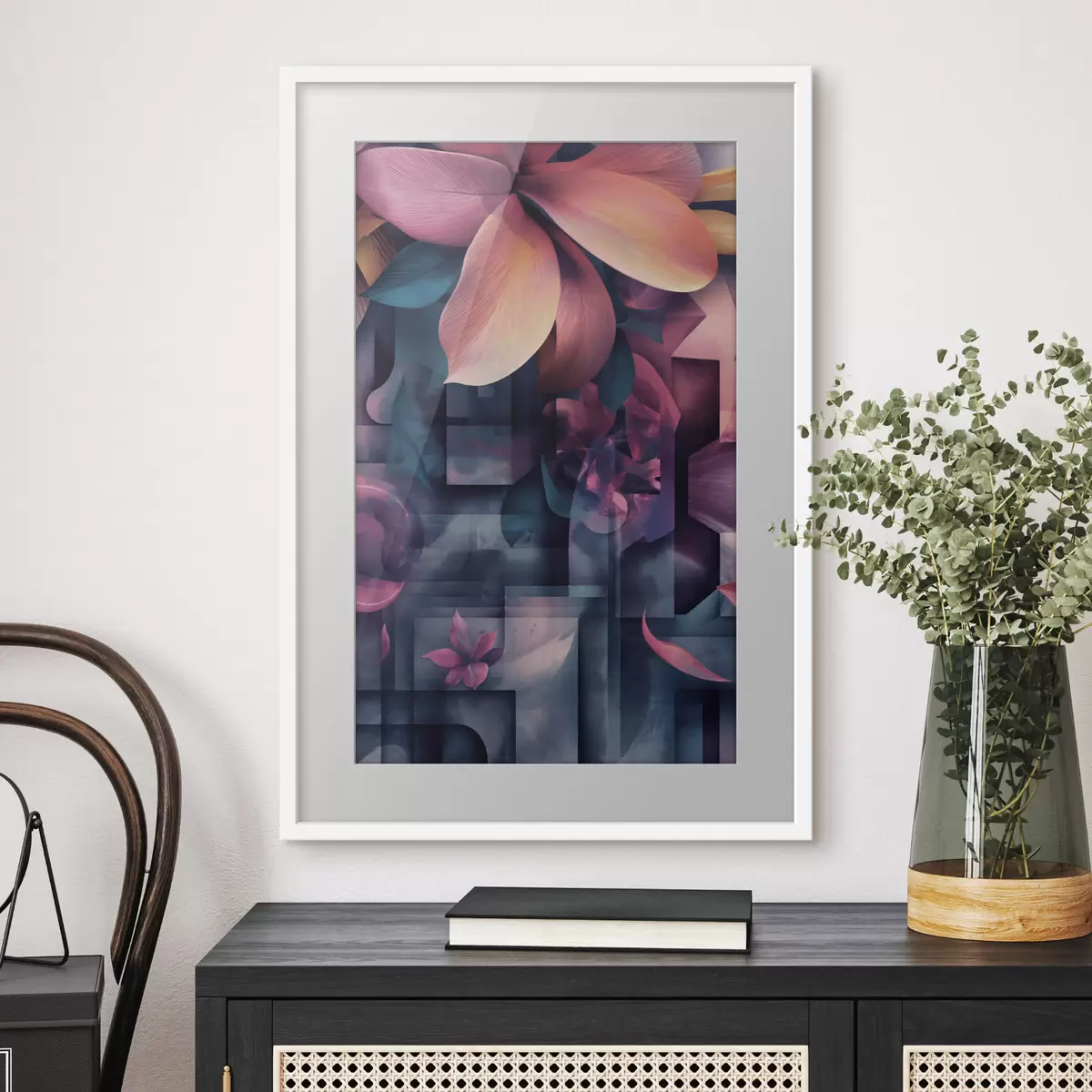 Poster Fiori tropicali viola f49730