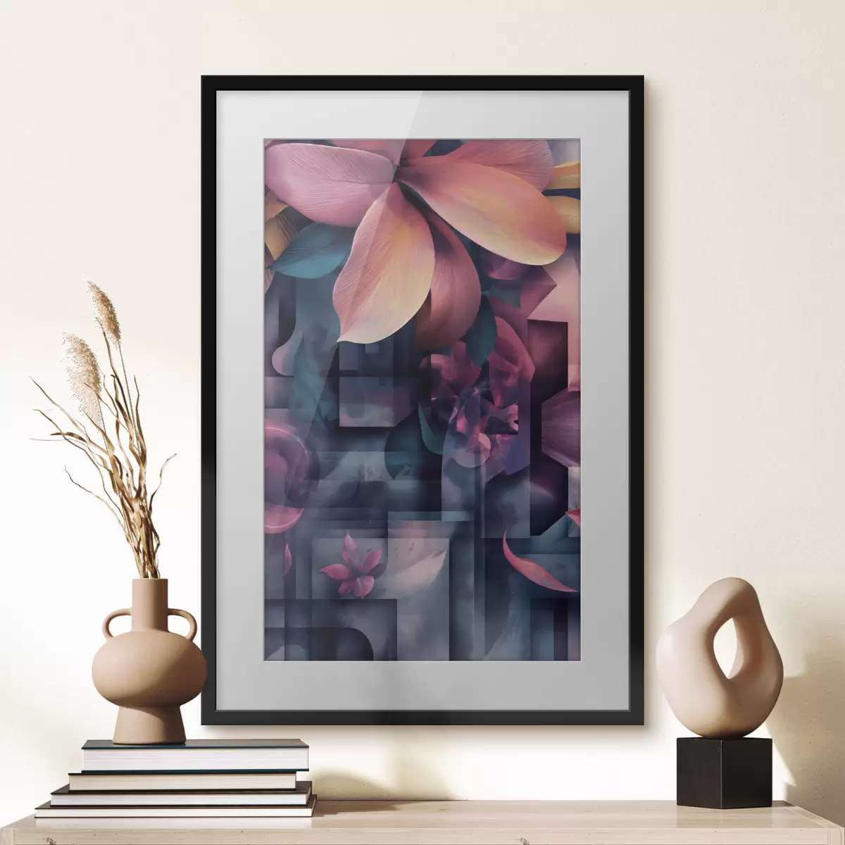 Poster Fiori tropicali viola f49730