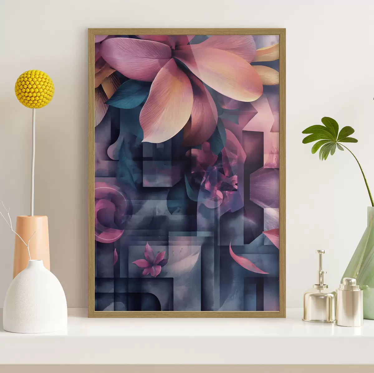 Poster Fiori tropicali viola f49730