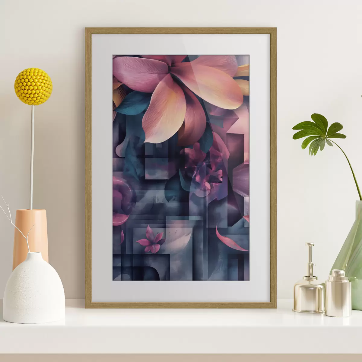 Poster Fiori tropicali viola f49730