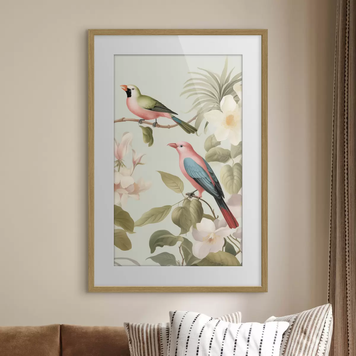Poster Colibrì in un giardino in fiore f49733