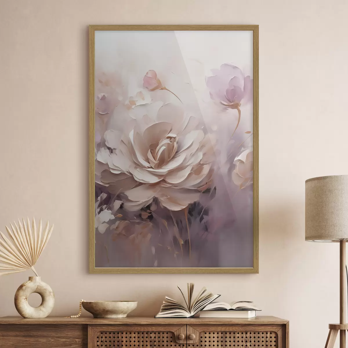 Poster Rosa crema f49735