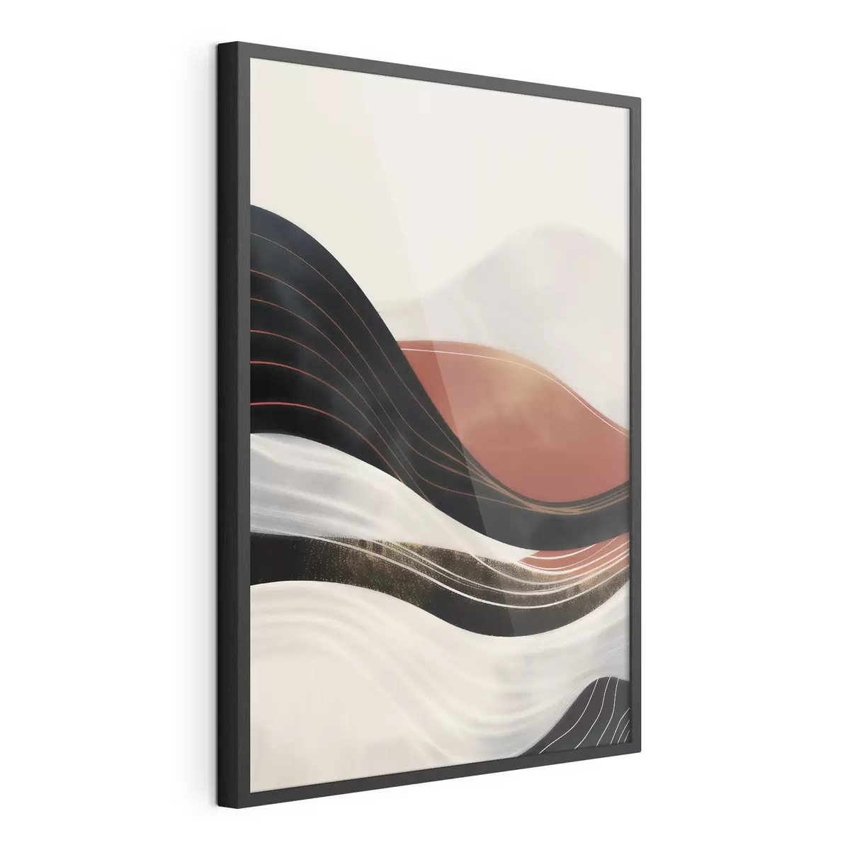 Poster Onde astratte in terracotta f49740