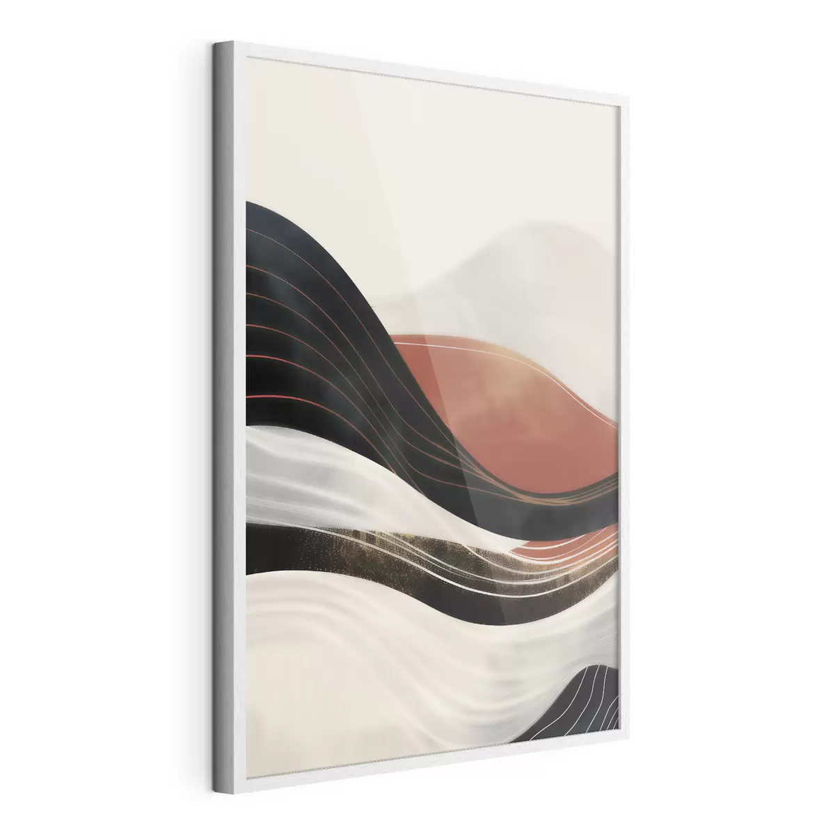 Poster Onde astratte in terracotta f49740