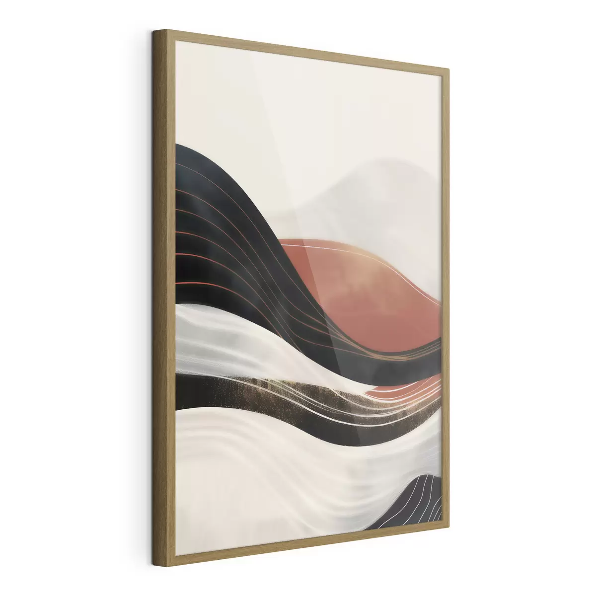 Poster Onde astratte in terracotta f49740
