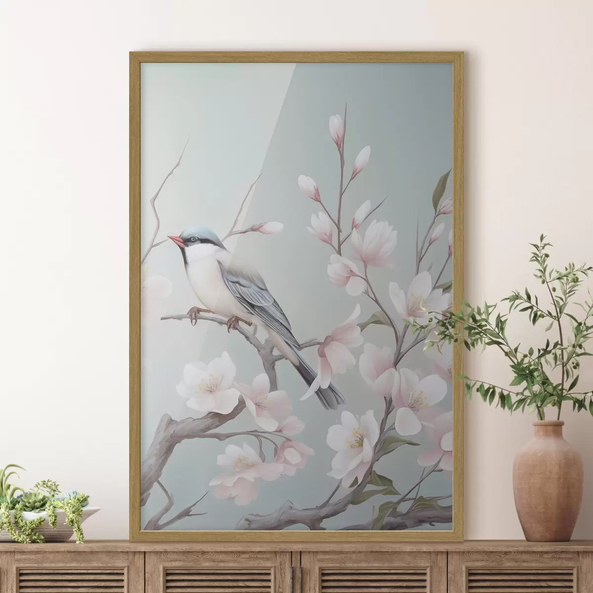 Poster Fiori di ciliegio in fiore, acquerello f49551