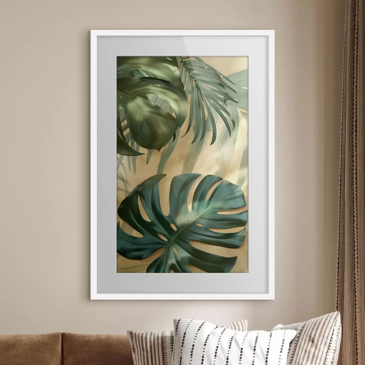 Poster Monstera e foglie tropicali f49552