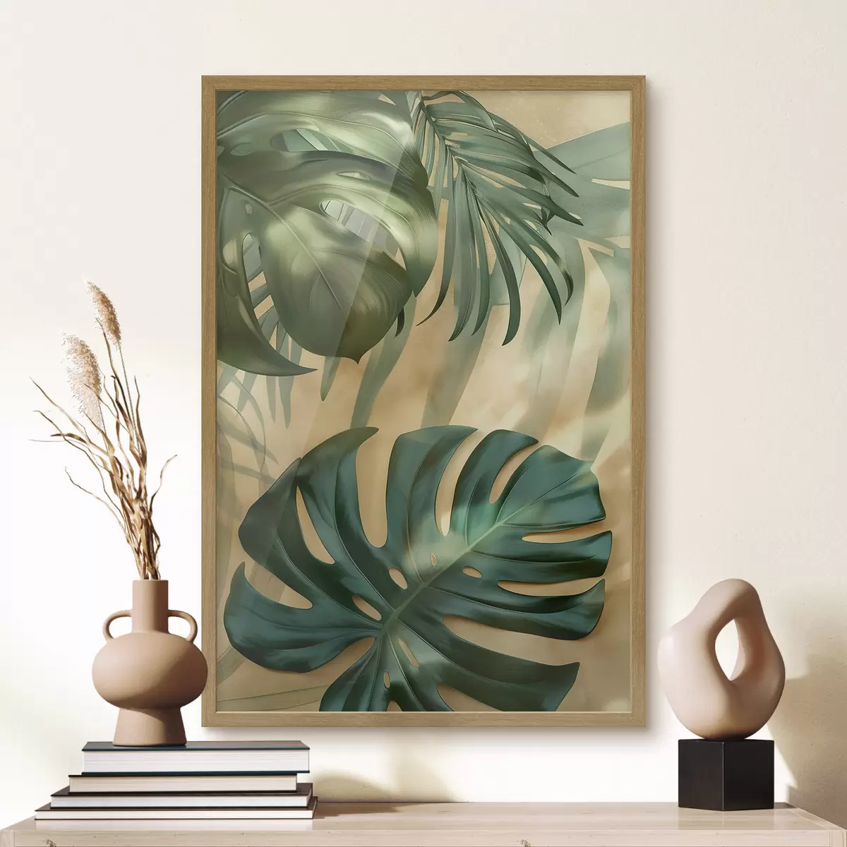 Poster Monstera e foglie tropicali f49552