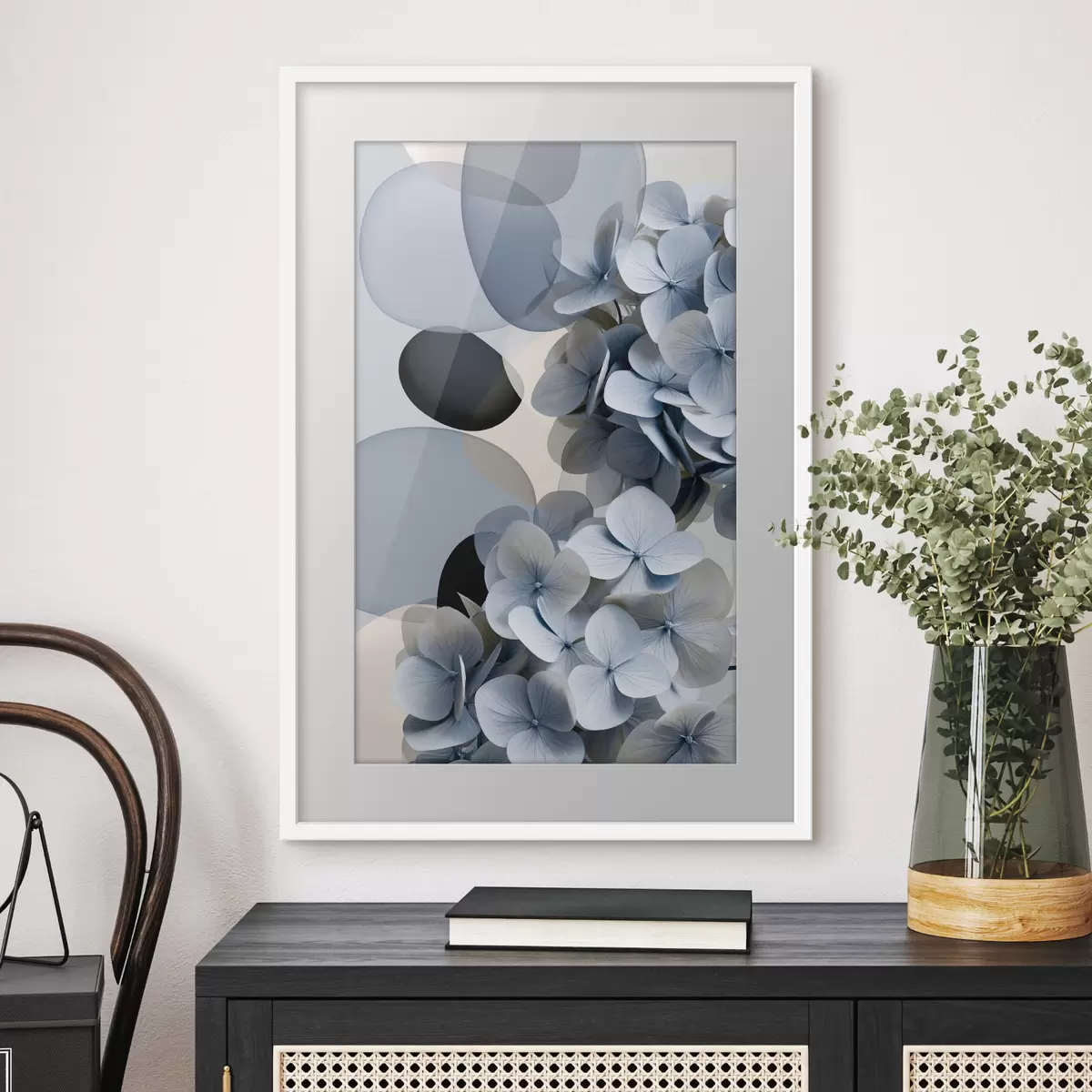 Poster Un'astrazione moderna con ortensie f49699