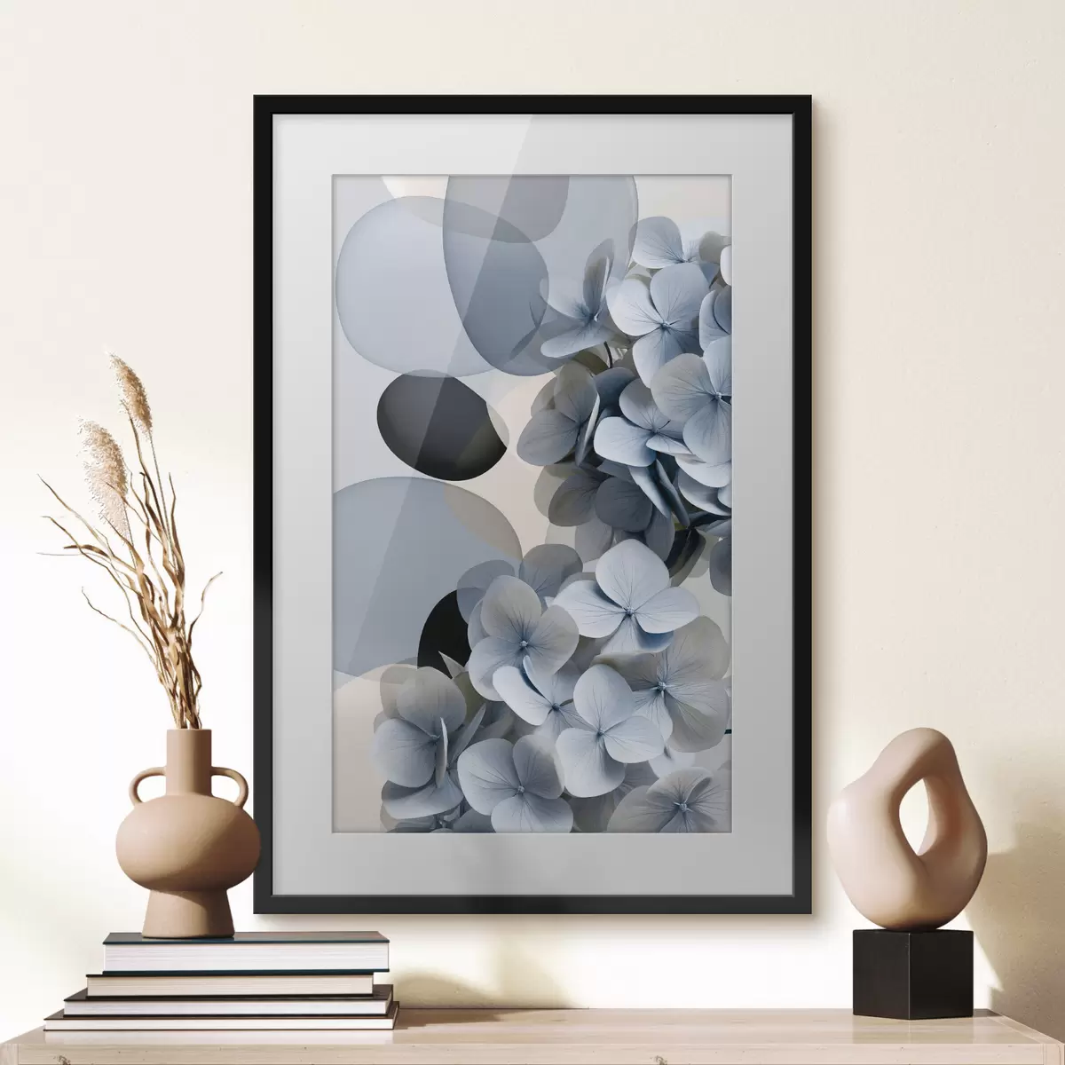 Poster Un'astrazione moderna con ortensie f49699