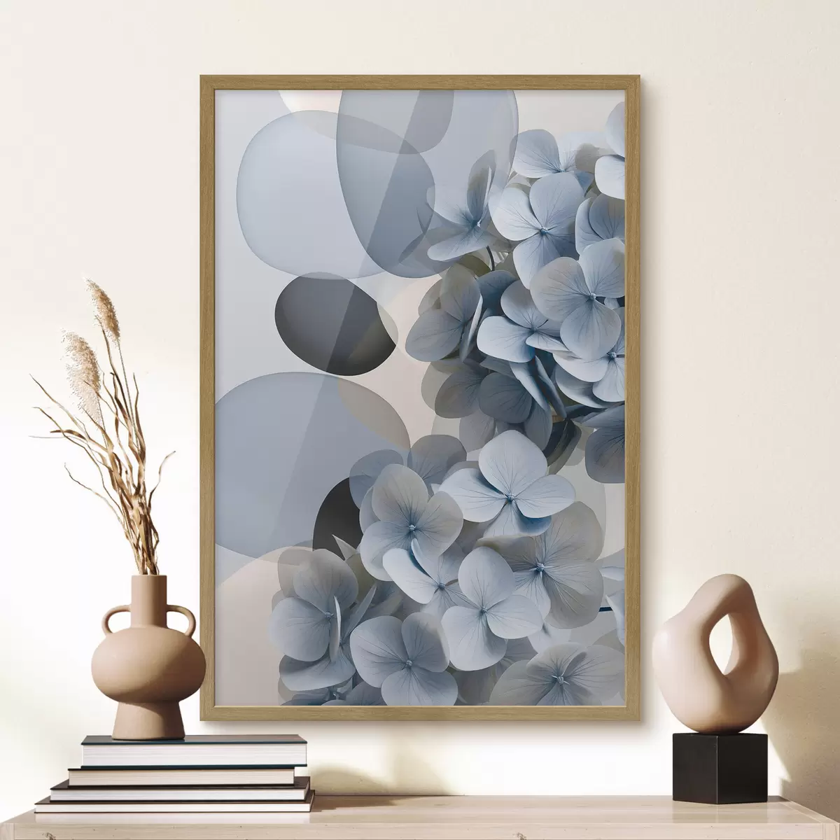 Poster Un'astrazione moderna con ortensie f49699