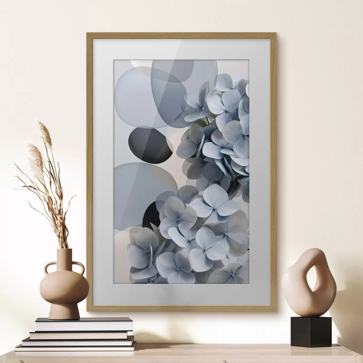 Poster Un'astrazione moderna con ortensie f49699