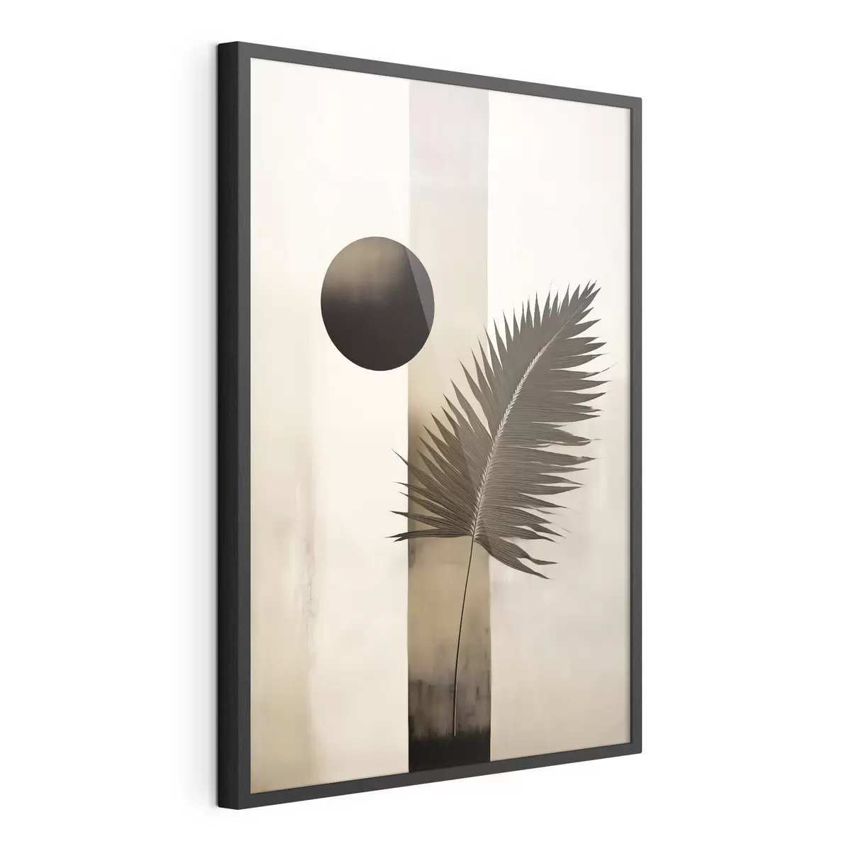 Poster Un'astrazione con una foglia tropicale f49702