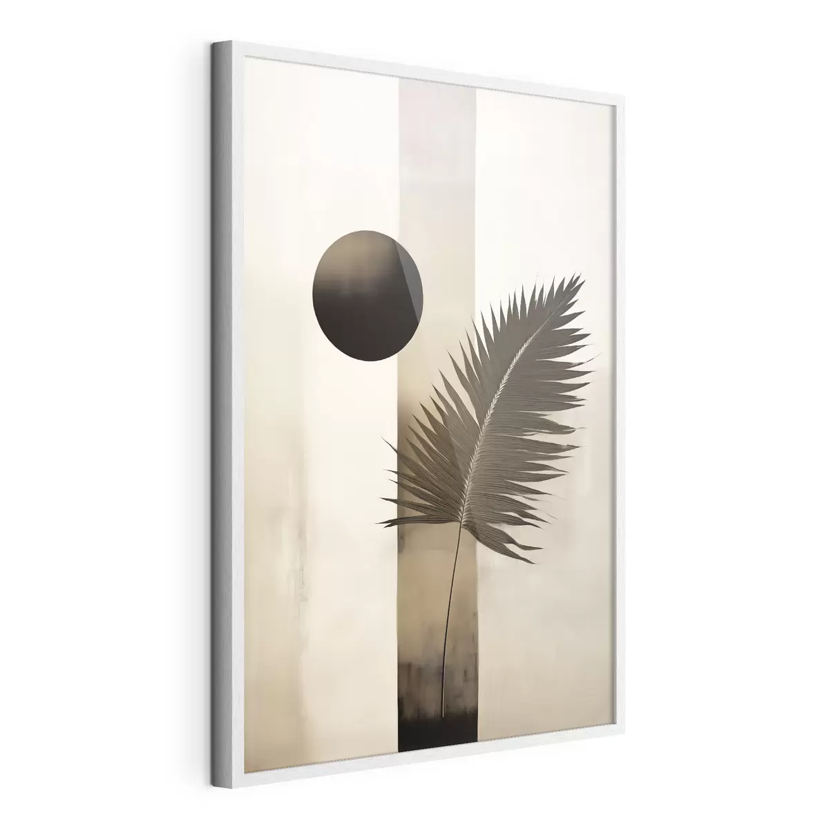 Poster Un'astrazione con una foglia tropicale f49702