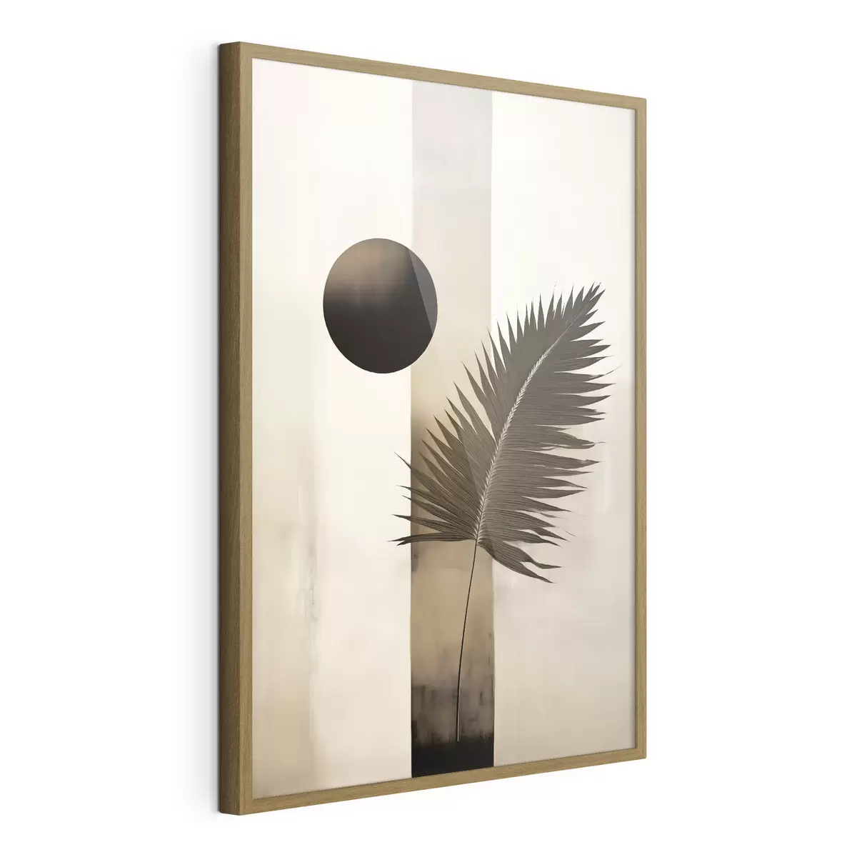 Poster Un'astrazione con una foglia tropicale f49702