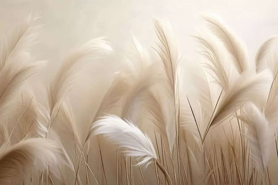 Carta da parati nature Erba della pampa 