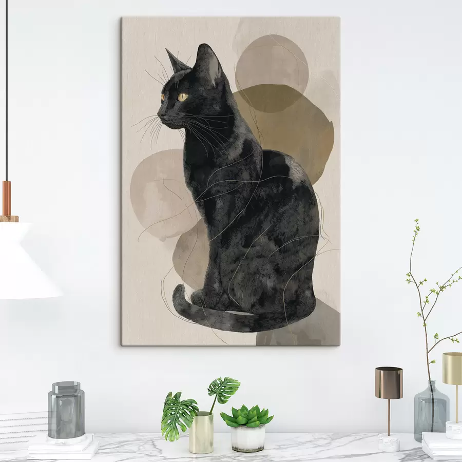 carta da parati Gatto nero nr. s49838