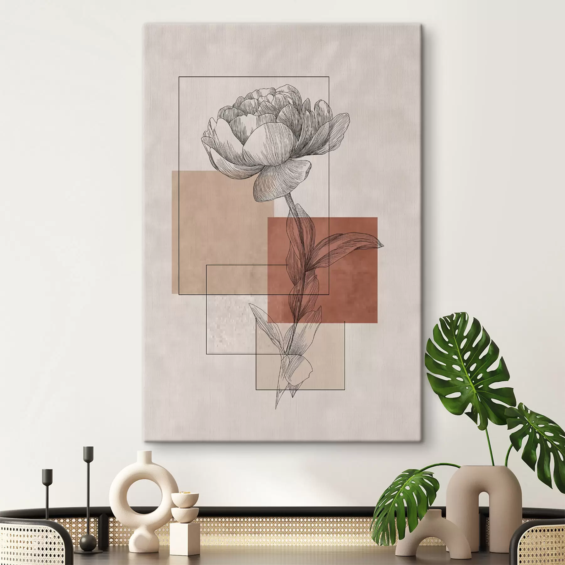 carta da parati Peonia moderna nr. s49842