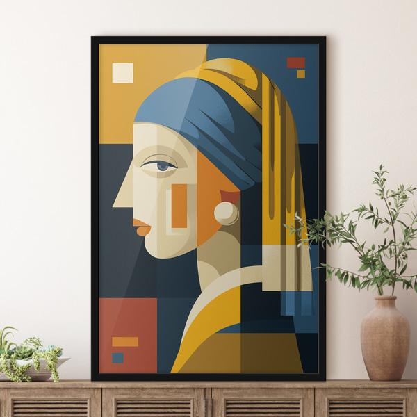 Ritratto geometrico di una donna
