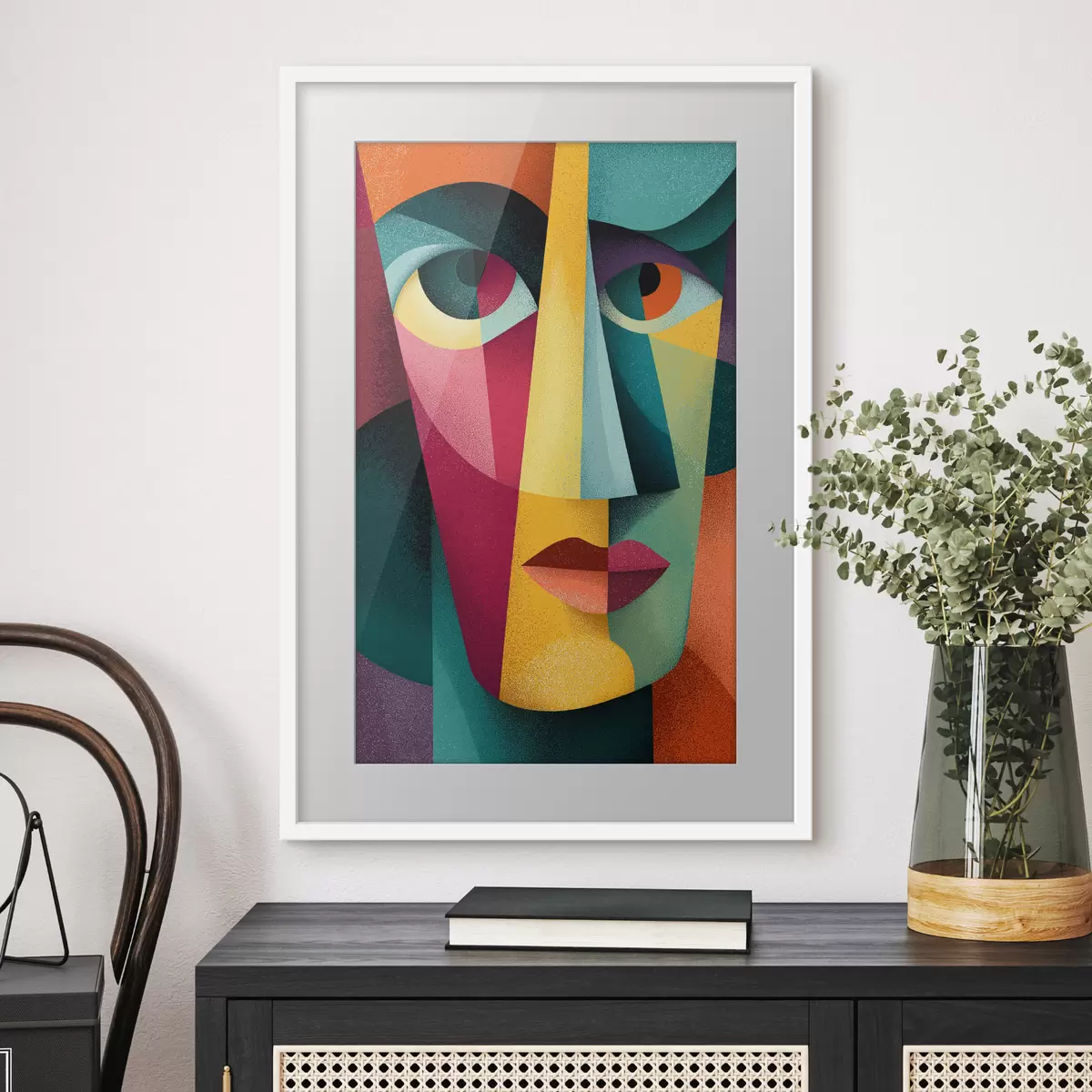 Poster Faccia geometrica f49831