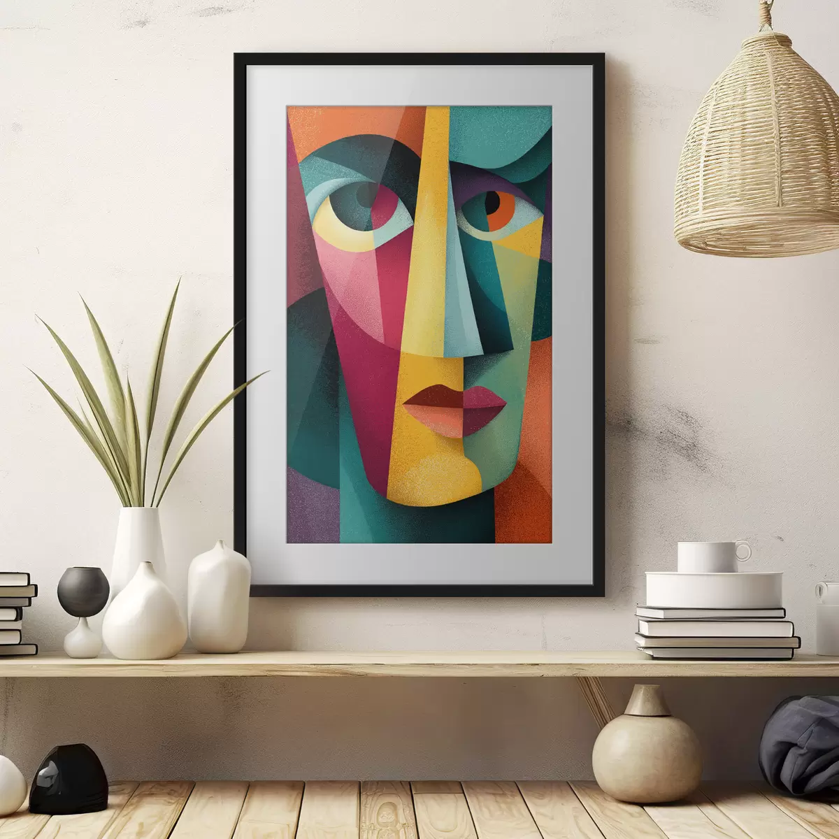 Poster Faccia geometrica f49831
