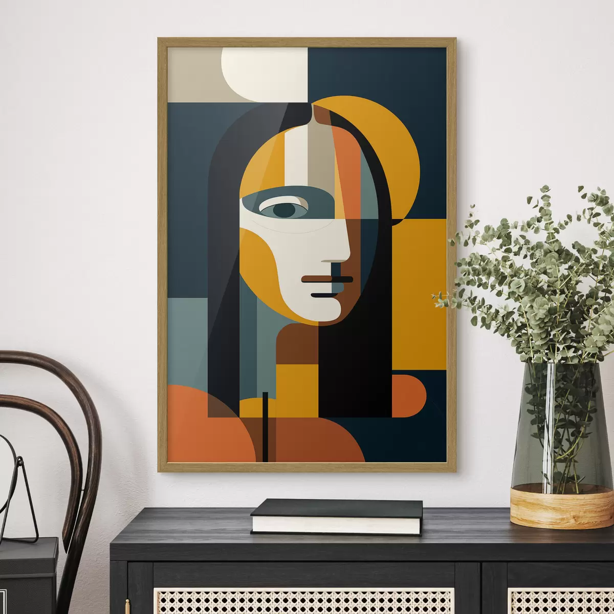 Poster Ritratto geometrico f49835