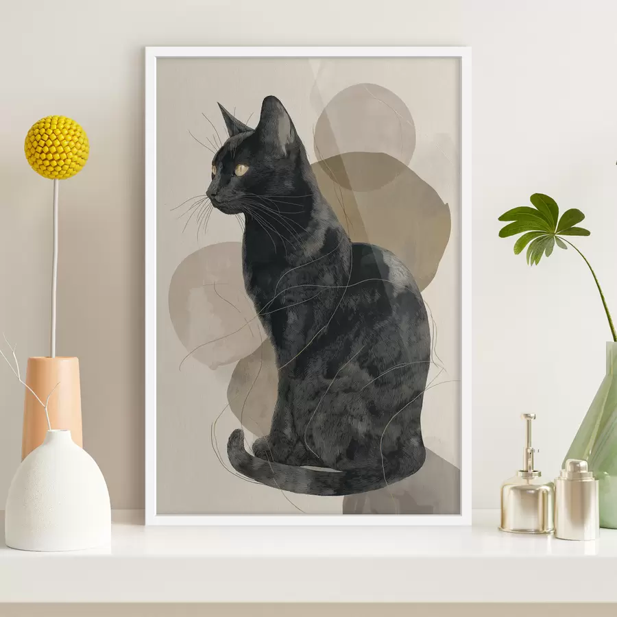 carta da parati Gatto nero nr. f49838