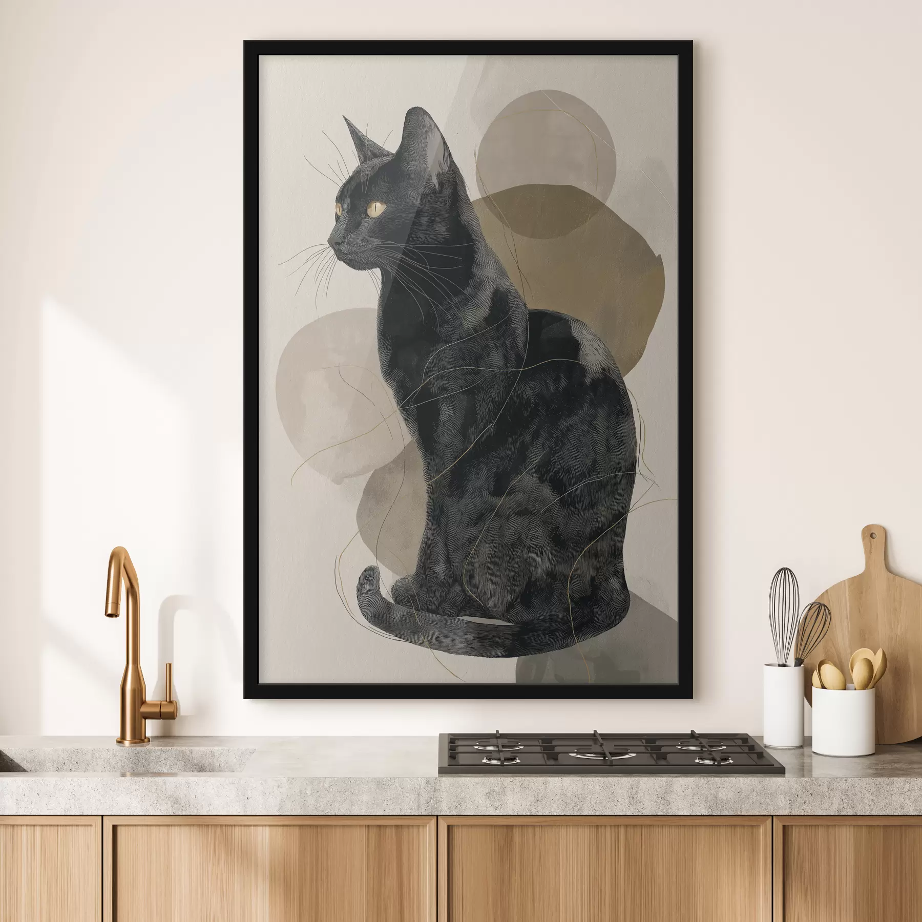 carta da parati Gatto nero nr. f49838