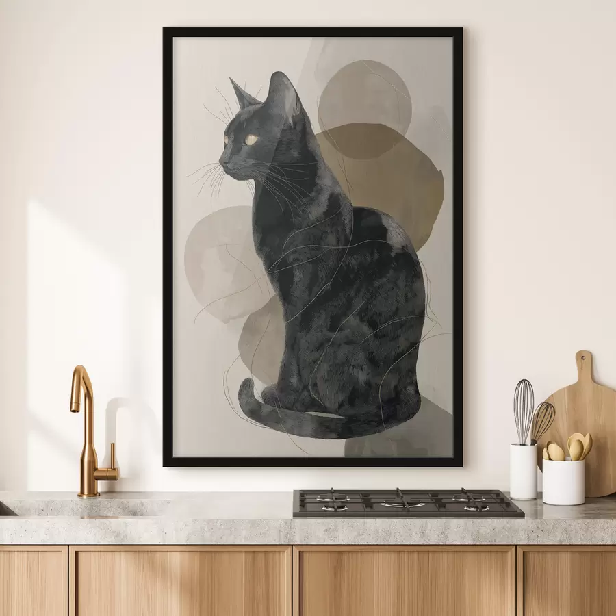 carta da parati Gatto nero nr. f49838