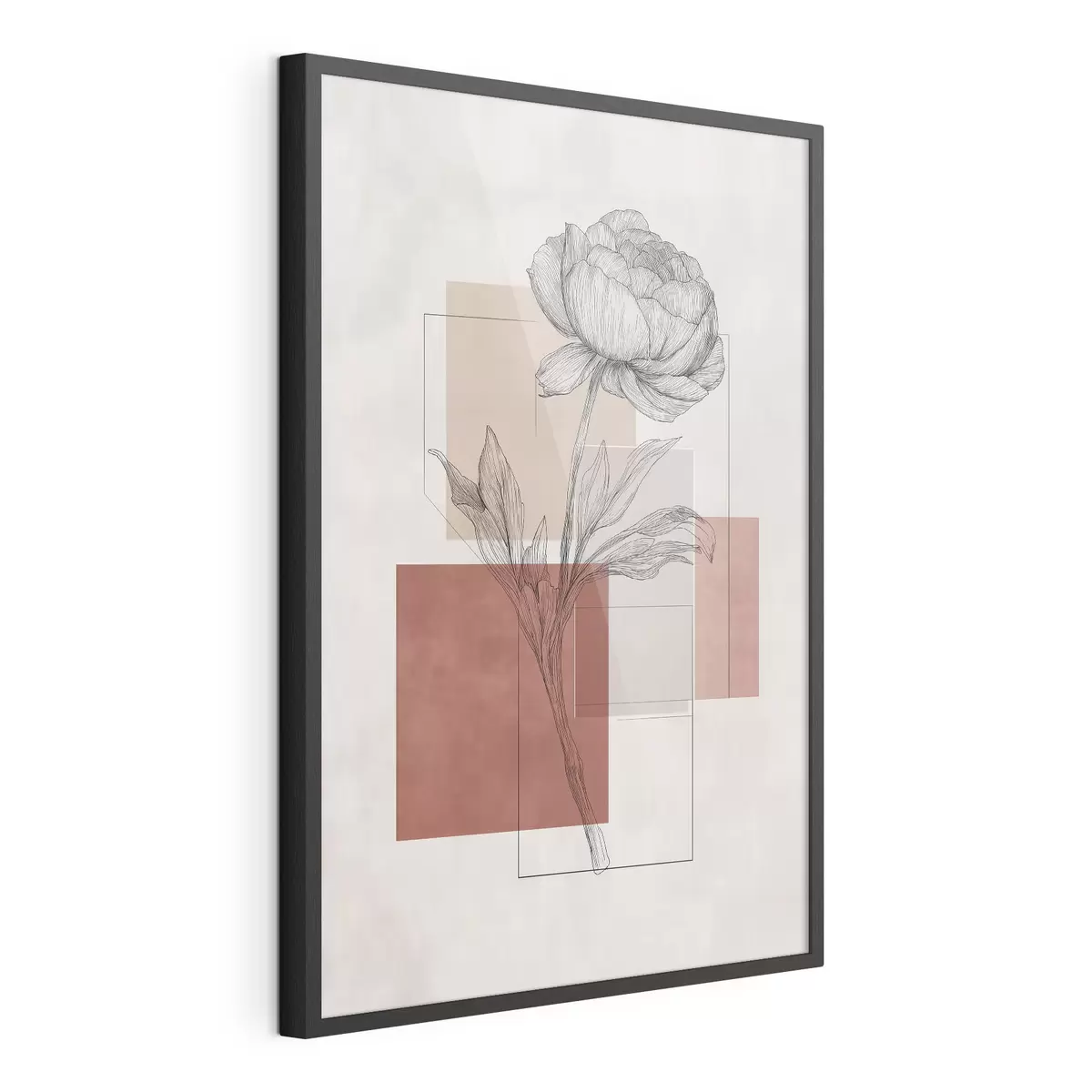 Poster Geometria della peonia f49841