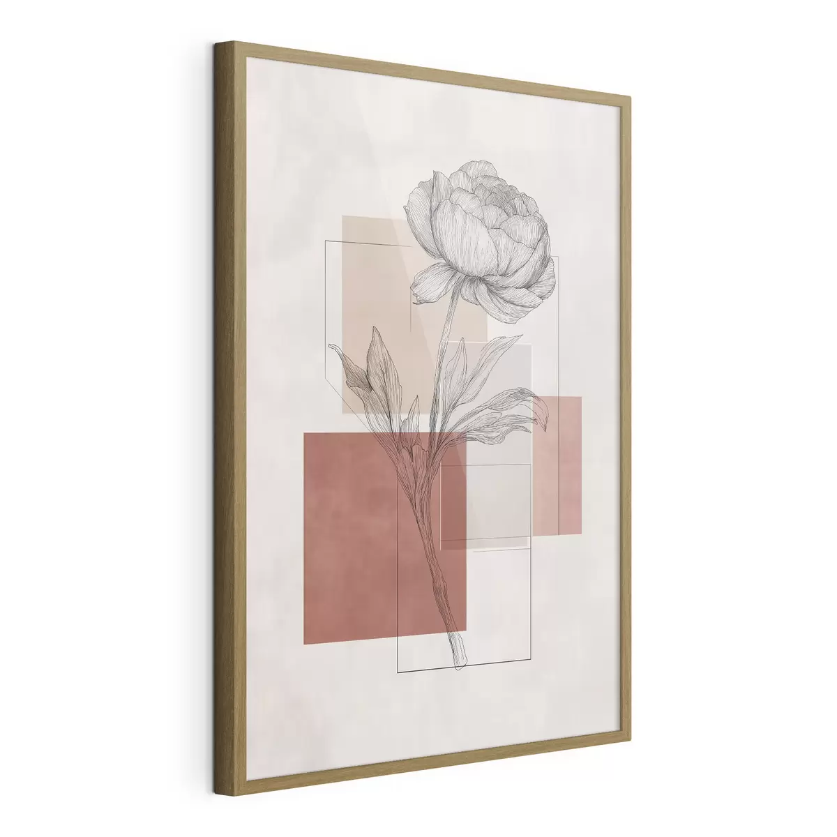 Poster Geometria della peonia f49841