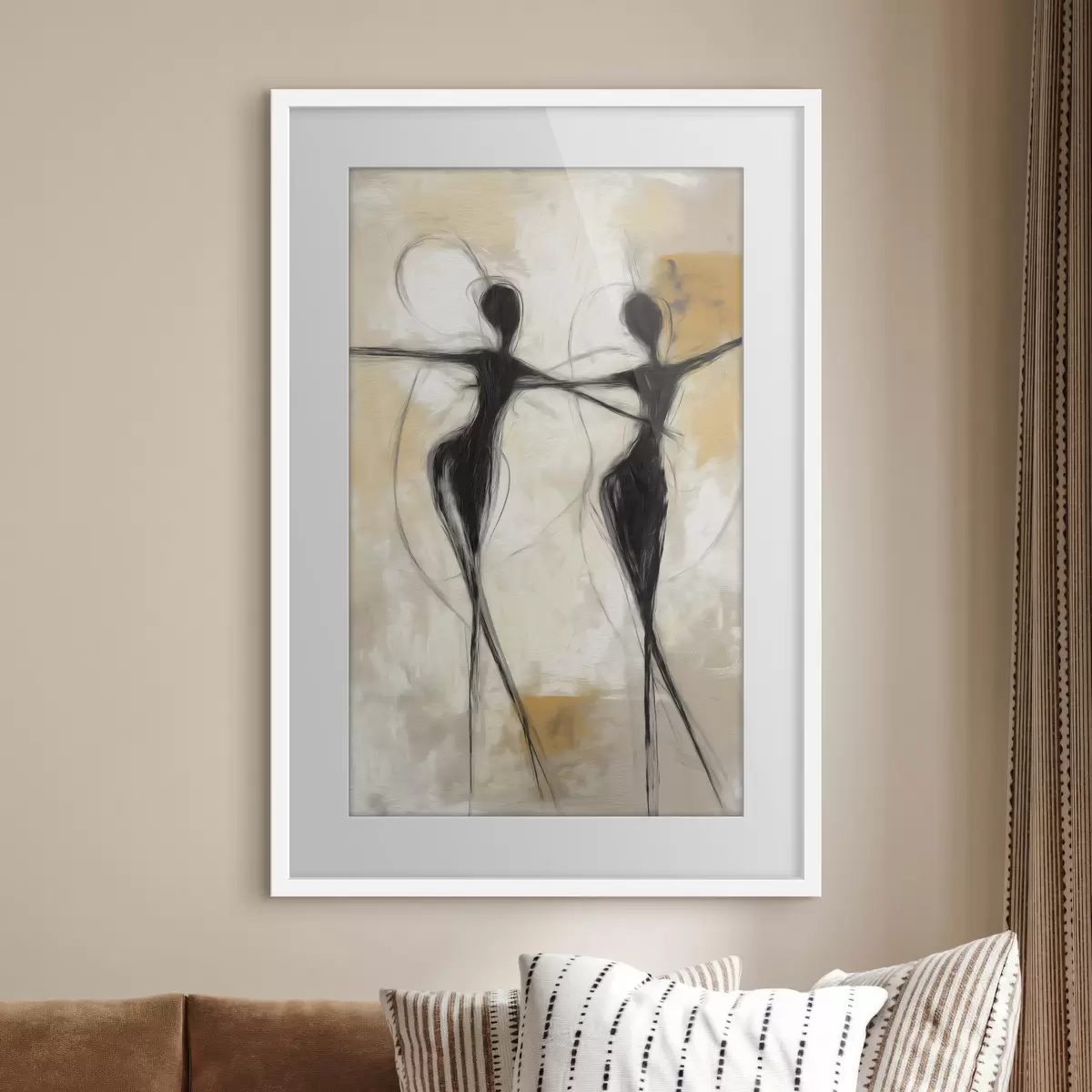 Poster Due danzatrici, un tratto f49809