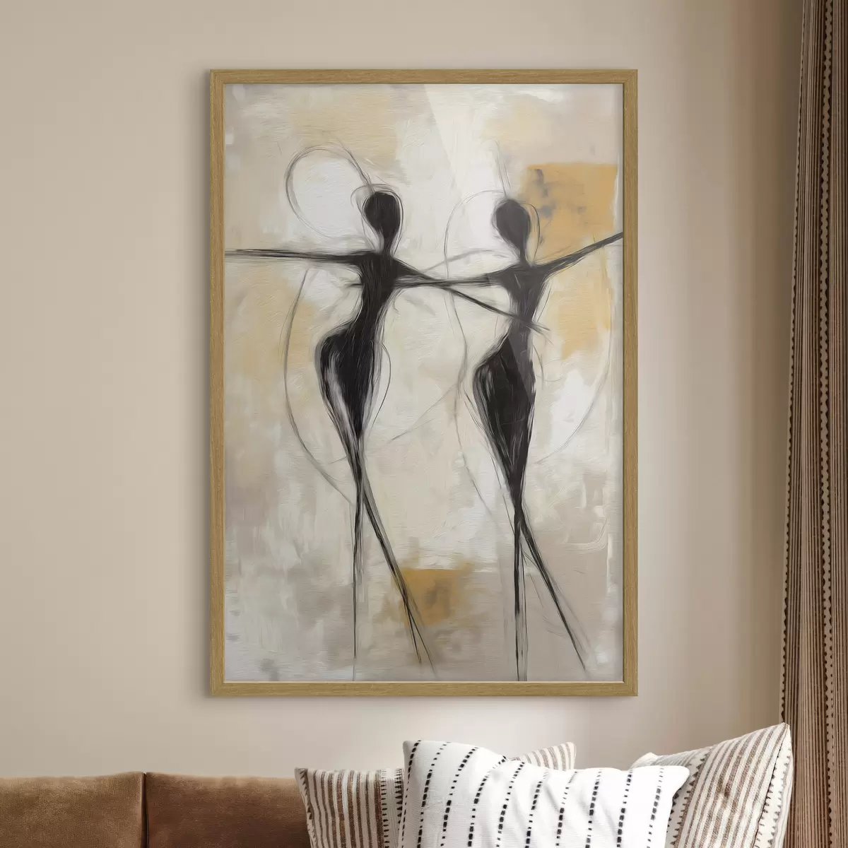 Poster Due danzatrici, un tratto f49809