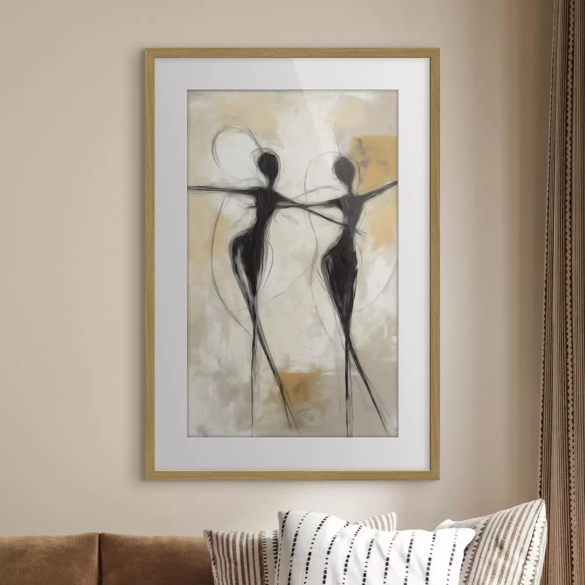 Poster Due danzatrici, un tratto f49809