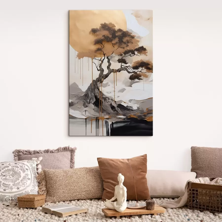 carta da parati Bonsai ornamentale, quadro di arte astratta nr. s49785