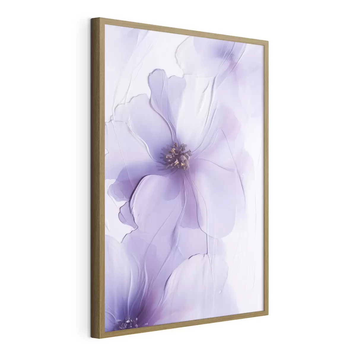 Poster Fiori delicati con dettagli intricati e uno sfondo bianco materico f49762
